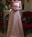 Stunning Pink Strapless 3D Floral Sequin Tulle Train Classy Prom Dress