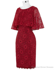 Stunning Short Mother of the Bride Dresses with Cape