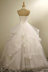 Stylish Halter Floor-Length Organza Wedding Dress With Appliques Beading