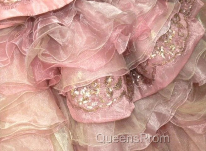 Sweet A-Line Strapless Satin Tulle Sequined Wedding Dress Beaded Diamond Long Ball Gown