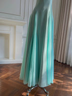 Sweet A-Line Strap Chiffon Long Classy Prom Dress