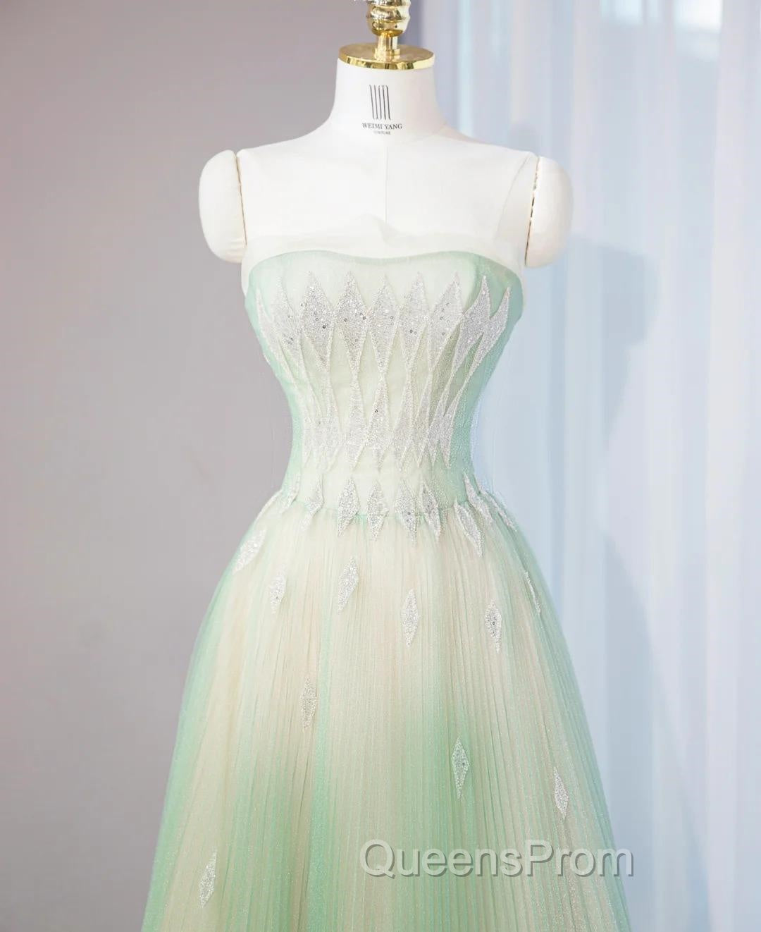Sweet Fairy Style Ball Gown For Birthday&Quinceanera-Sparkling Diamond A-Line Tulle Evening Dress Secondary image