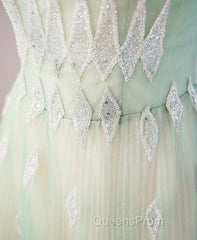 Sweet Fairy Style Ball Gown For Birthday&Quinceanera-Sparkling Diamond A-Line Tulle Evening Dress