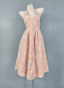 Sweet Pink A-Line Halter V-Neck Jacquard Classy Prom Dress