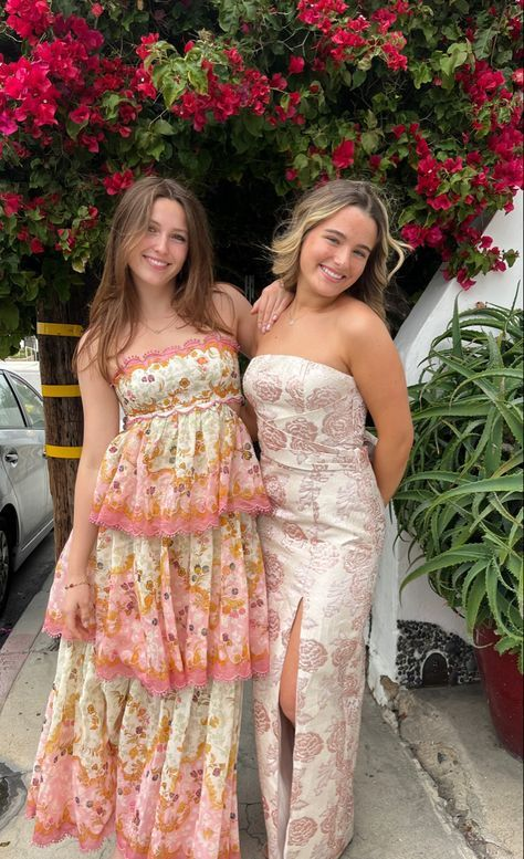 Sweet Straps Tiered A-Line Long Party Dress