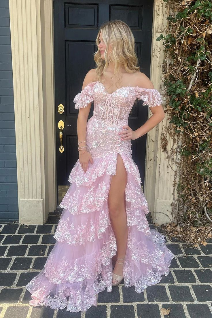 Sweet Tulle Classy Prom Dress Ruffles Pleated Pink Birthday Outfit Secondary image