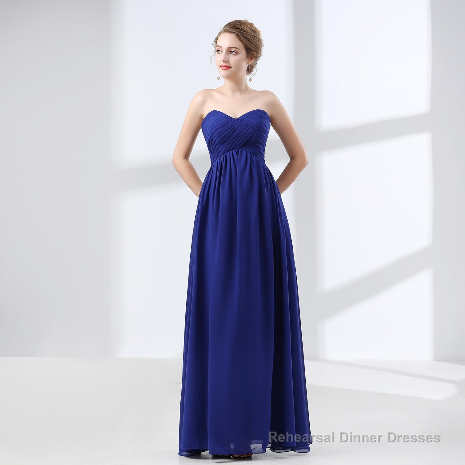 Sweetheart Chiffon A Line Bridesmaids Dresses Main image
