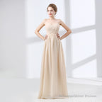 Sweetheart Chiffon A Line Bridesmaids Dresses