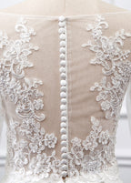 Sweetheart Lace Short Long Sleeves Wedding Dress