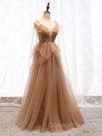 Sweetheart Neck Floor Length Champagne Lace Evening Prom Dress, Long Champagne Lace Formal Evening Dress