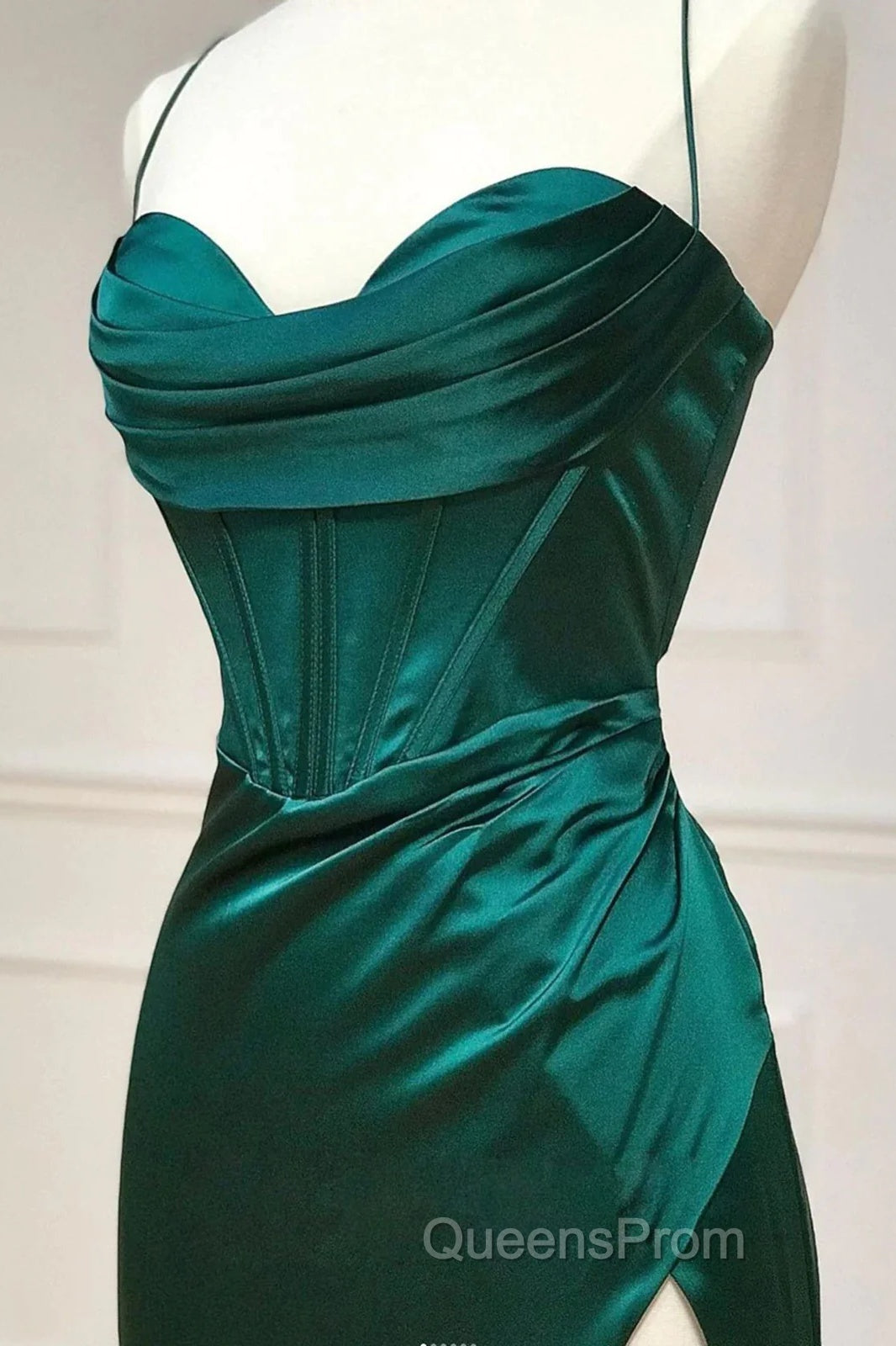 Sweetheart Neck Green Mermaid Long Evening Prom Dress