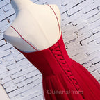 Sweetheart Neck Red Long Evening Prom Dress, Red Long Formal Evening Dress