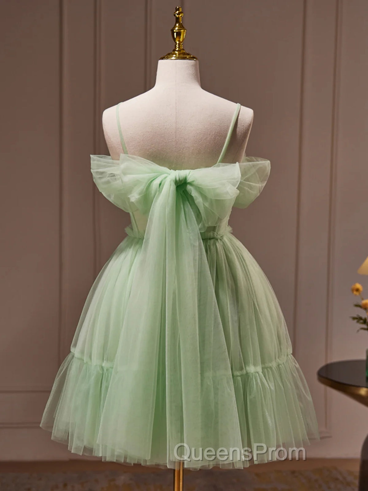 Sweetheart Neck Short Green Evening Prom Dress, Short Green Graduation Homecoming Dress Secondary image
