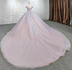 Sweetheart Off The Shoulder Beaded Floral Appliqu¨¦ Quincea?Era Ball Gown