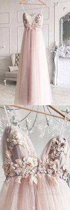 Sweetheart tulle lace long Evening Prom Dress, tulle lace evening Dress