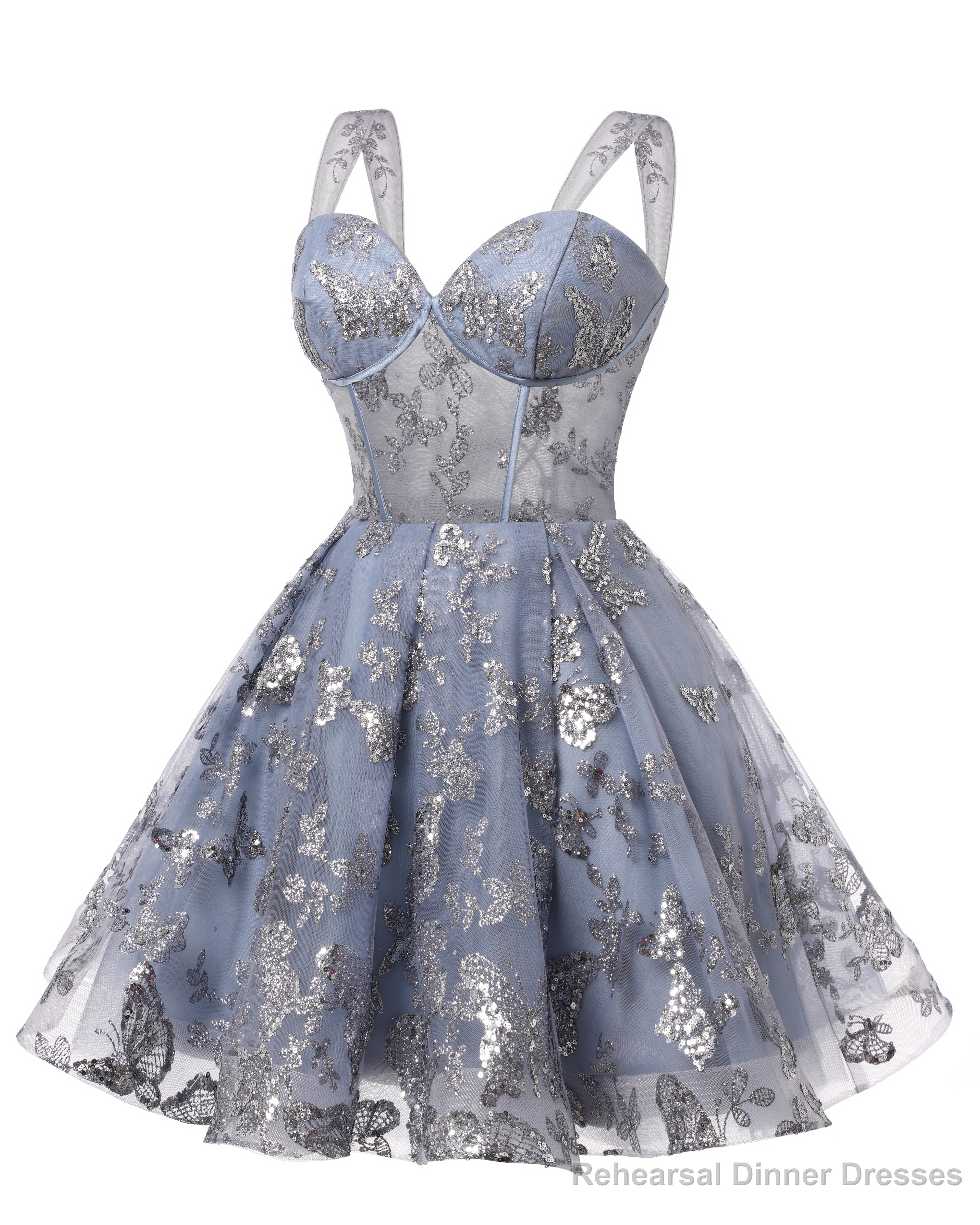 Teens Sparkly Tulle Red Homecoming Dresses Spaghetti Straps Short Cocktail Party Prom Dress Secondary image