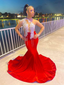 Stunning And Elegant Princess Party Wear Gown Red Classy Prom Dress