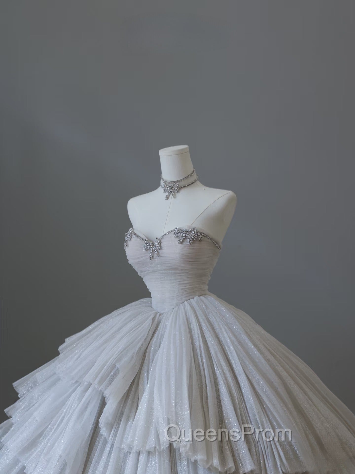 Timeless Ball Gown Sweetheart Tulle Long Wedding Dress Bridal Dress