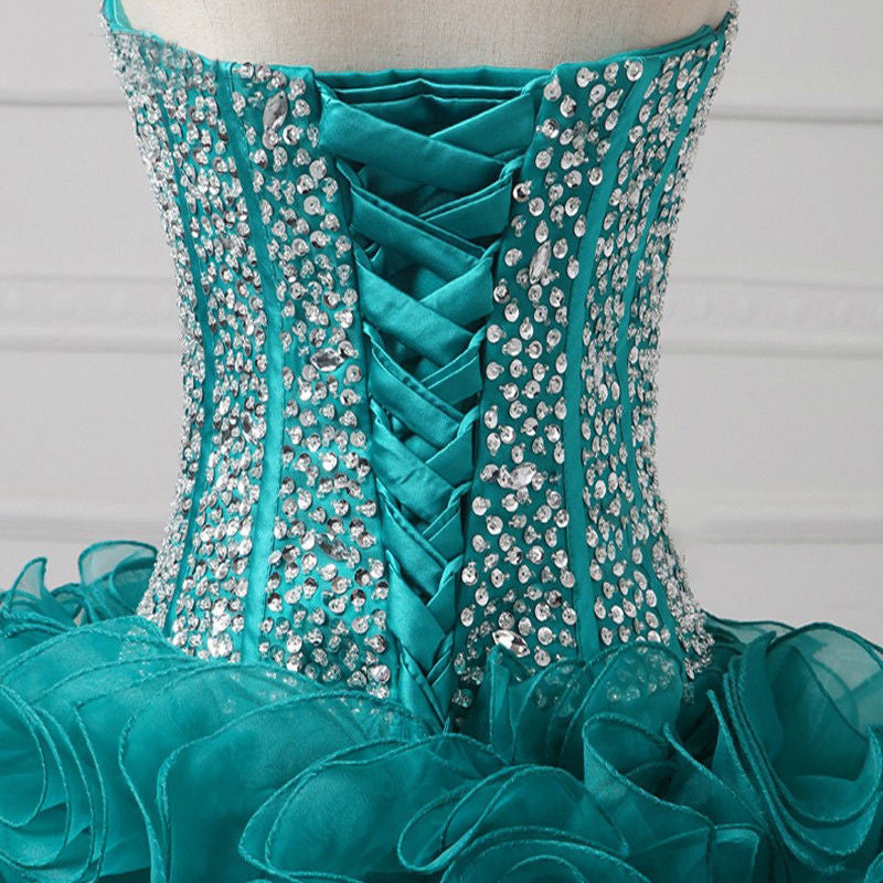 Trendy Organza Sweet Beading Homecoming Dress Secondary image
