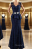Trumpet/Mermaid Scoop Floor-Length Lace Mother of the Bride Dress With Applique