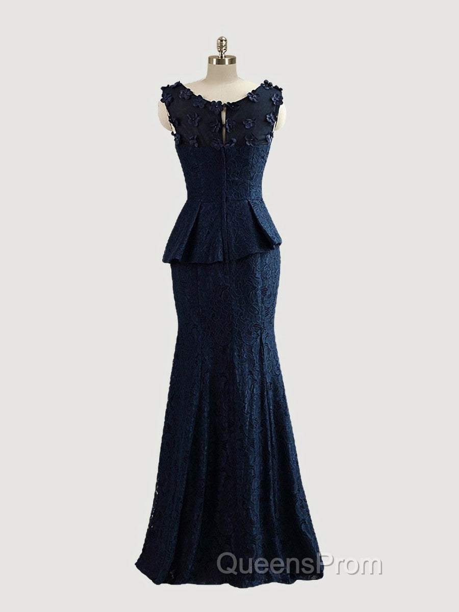 Trumpet/Mermaid Scoop Floor-Length Lace Mother of the Bride Dress With Applique Secondary image