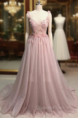 Tulle A-Line/Princess Appliques Lace Wedding Dress