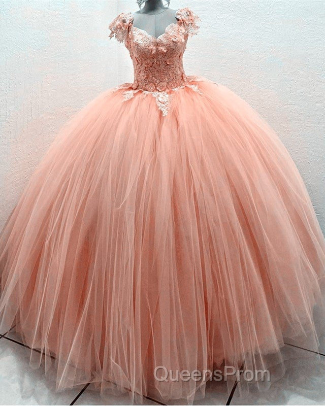 Tulle Ball Gown Dress Lace Embroidery V Neck Secondary image