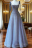 Tulle Belt Evening Prom Dress Spaghetti Strap Shine Mermaid Dress