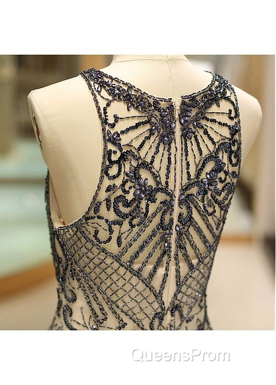 Tulle Jewel Beadings Mermaid Evening Dress