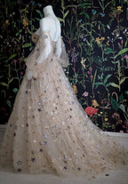 Light Color Exquisite Elegant Fashion Long Tulle Ball Gown Classy Evening Dress