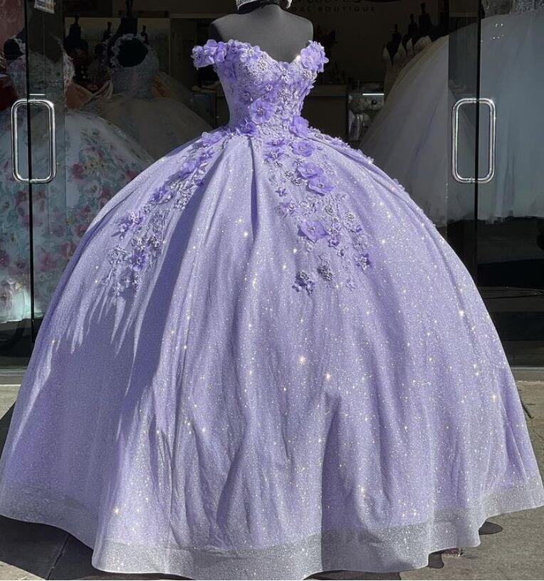 Tulle Princess Off Shoulder Long Classy Prom Dress, Long Strapless Pink Flower Appliqu¨¦S Classy Evening Dress