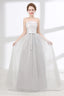Tulle & Satin Strapless Neckline A-line Bridesmaid Dresses With Bowknot