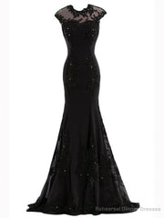 Unique Appliques Beading Trumpet/Mermaid Mother of the Bride Dress