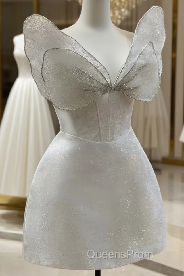 Unique Princess Spaghetti Straps Homecoming Dress,Elegant Evening Prom Dress Main image