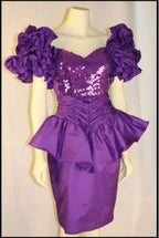 Unique Purple Short Classy Prom Dress, Classy Evening Dress