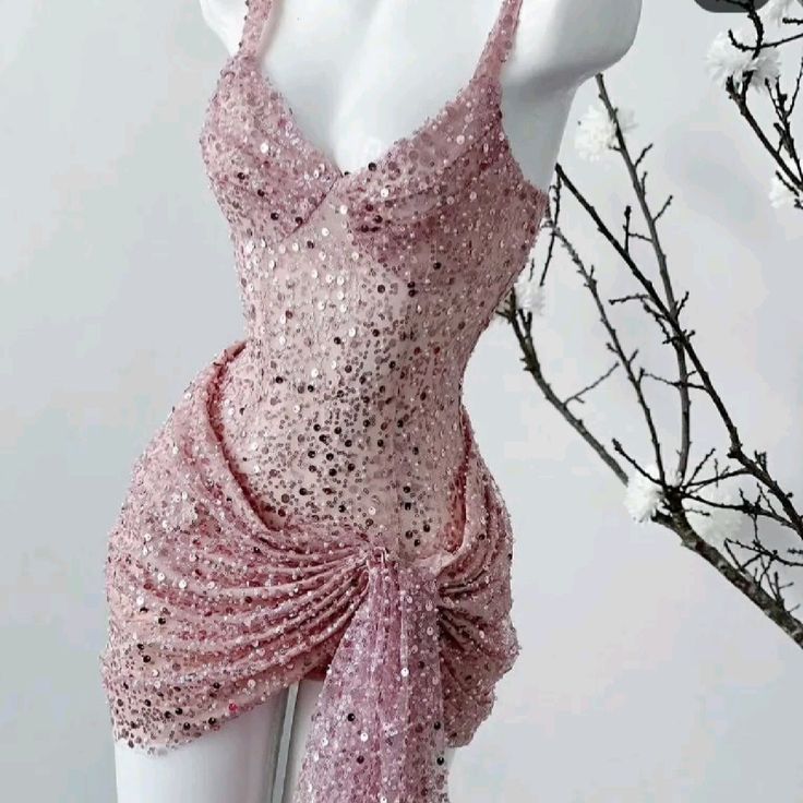 Unique Sheath Straps Sequin Lilac Classy Tight Homecoming Dress 8Th Grad Dance Graduation Dress Short Hoco Dress