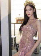 Unique Sheath Straps Sequin Lilac Classy Tight Homecoming Dress 8Th Grad Dance Graduation Dress Short Hoco Dress