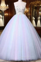Unique Strapless Sweetheart A Line Wedding Dress Beaded Bridal Evening Prom Gown