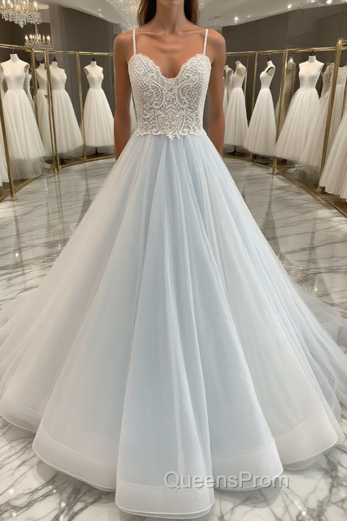 Unique sweetheart tulle lace long Evening Prom Dress, lace evening Dress Main image