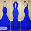 2025 Halter Blue Mermaid Prom Dresses