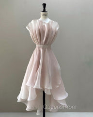 Vintage A-Line Organza Pink Homecoming Dress 18Th Birthday Outfits