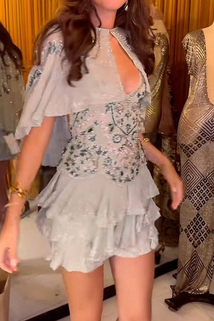 Vintage A Line Spaghetti Straps Mint Green Chiffon Sequin Beaded Classy Grade Homecoming Dress Cocktail Dress