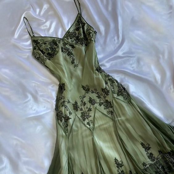 Vintage A Line Straps Green Classy Prom Dress 22Th Birthday Outfit Secondary image