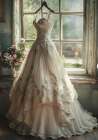 Vintage A-Line Sweetheart Neck Tulle Lace Long Classy Prom Dress Applique Sweet Flower Wedding Dress