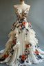 Fairytale A-Line Wedding Dress Œ¸Chiffon 3D Applique Classy Evening Dress