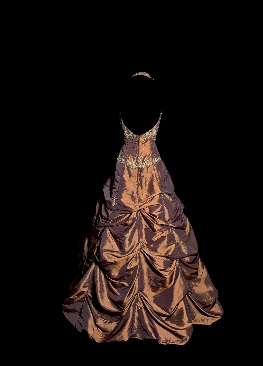 Vintage Ball Gown Halter Brown Sleeveless Long Classy Prom Gown Fairy Classy Prom Dress