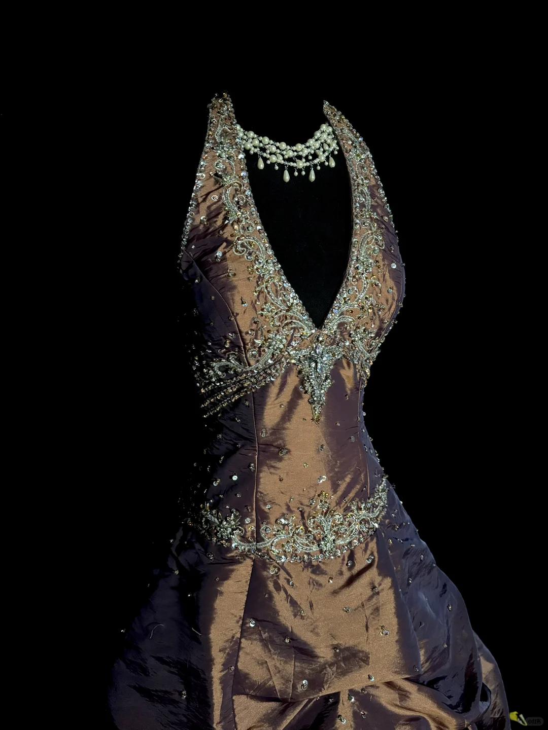 Vintage Ball Gown Halter Brown Sleeveless Long Classy Prom Gown Fairy Classy Prom Dress