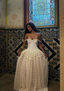 Vintage Ball Gown Off The Shoulder Satin Lace Classy Prom Dress Wedding Dress