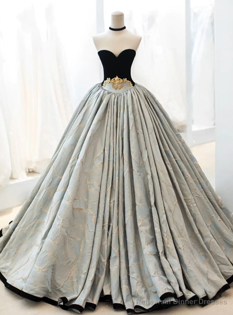 Vintage Ball Gown Strapless Porm Dress Main image