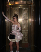 Pink Vintage Elegant Cute Short Mini Classy Prom Dress Gold Homecoming Dress Classy Evening Dress Classy Prom Dress